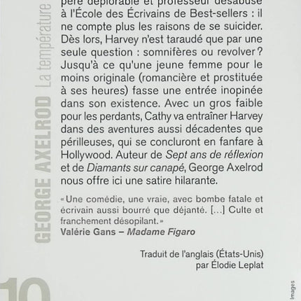 La température de l’eau – pièce de théâtre dramatique de George Axelrod - Livre