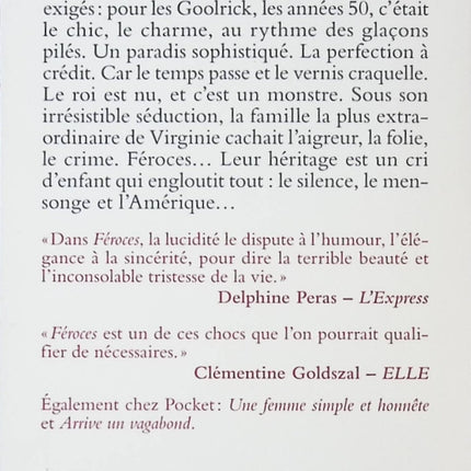 Féroces - Robert Goolrick - livre