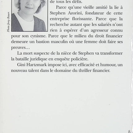 Le Prédateur – thriller de Gini Hartzmark – suspense et enquête policière – livre d’occasion - livre