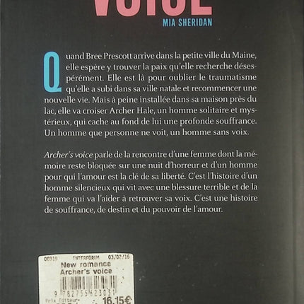 Archer's Voice Mia Sheridan romance contemporaine émouvante amour et reconstruction new romance - Livre