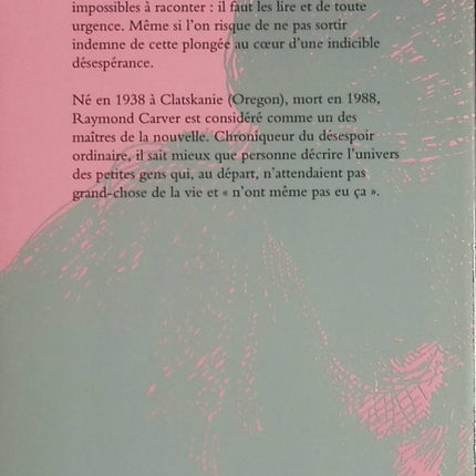 Tais-toi, je t’en prie – Recueil de nouvelles contemporaines de Raymond Carver - livre