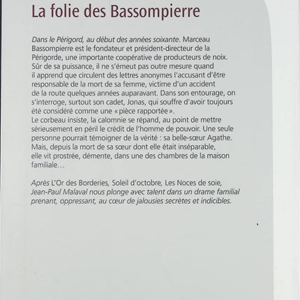 La Folie des Bassompierre – roman historique et saga familiale – Jean-Paul Malaval - Livre