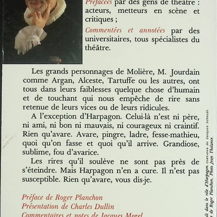 L’Avare – comédie classique et satire sociale de Molière - Livre