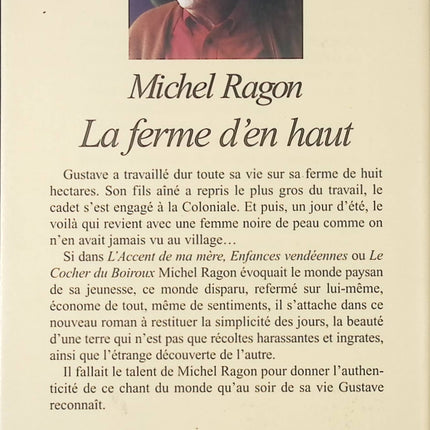 La Ferme d'en haut – Michel Ragon – Roman contemporain sur vie rurale, secrets familiaux et relations humaines - livre