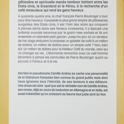 Le sourire contagieux des croissants au beurre Camille Andrea roman feel good émouvant et positif - Livre