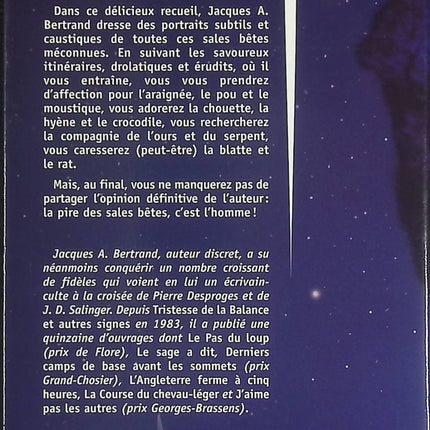 Les Sales Bêtes - Roman humoristique et récit satirique de Jacques André Bertrand - Livre