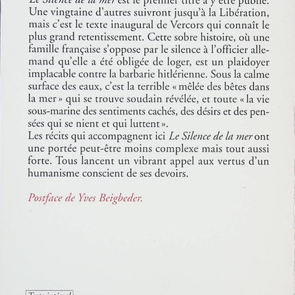 Le Silence de la mer - La Marche à l'étoile - Vercors - livre
