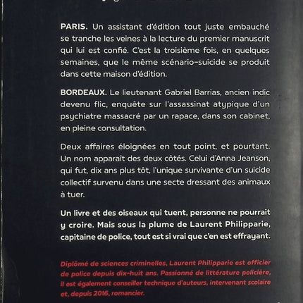 Lectio Letalis – Laurent Philipparie – thriller ésotérique secte enquête suicides livre maudit - Livre
