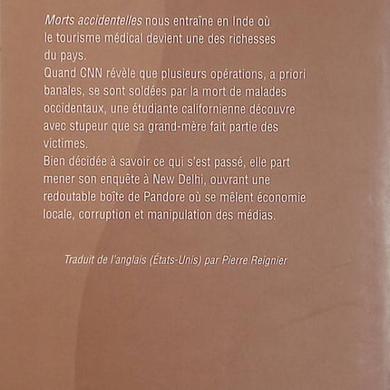 Morts accidentelles – Robin Cook – thriller médical suspense médical enquête en Inde - Livre