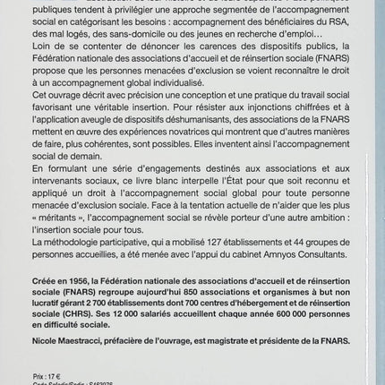 Le Livre blanc de l’accompagnement social – FNARS – travail social insertion sociale lutte contre l’exclusion - Livre
