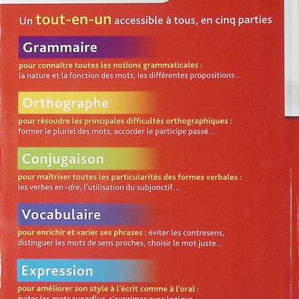 Bescherelle L’essentiel tout-en-un langue française – orthographe grammaire conjugaison vocabulaire manuel scolaire d’occasion - Livre
