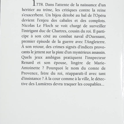 Le Noyé du Grand Canal – Jean-François Parot – polar historique, enquête du commissaire Nicolas Le Floch, roman policier XVIIIe siècle - Livre