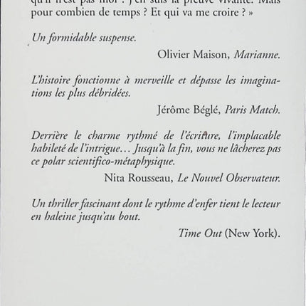 Hors de moi – Didier Van Cauwelaert roman contemporain identité amnésie mystère reconstruction thriller psychologique - Livre