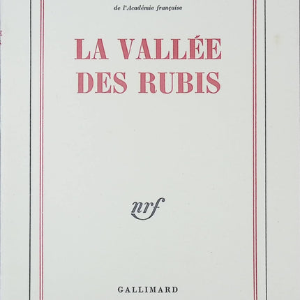La vallée des rubis - Joseph Kessel - Livre