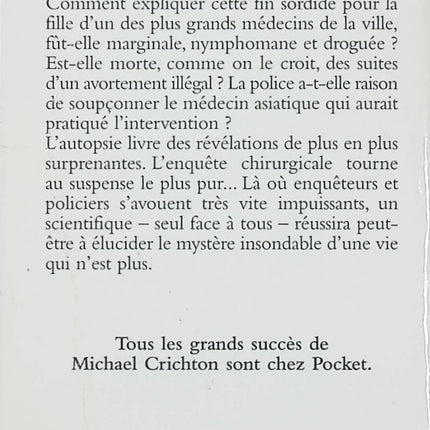 Extrême urgence – Michael Crichton – thriller médical hôpital suspense occasion - Livre