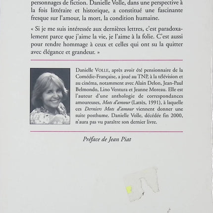 Derniers mots d’amour – roman contemporain de Danielle Volle émotions et relations - livre