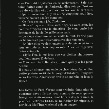 Un lieu incertain – Fred Vargas – Roman policier et enquête du commissaire Adamsberg d’occasion - Livre