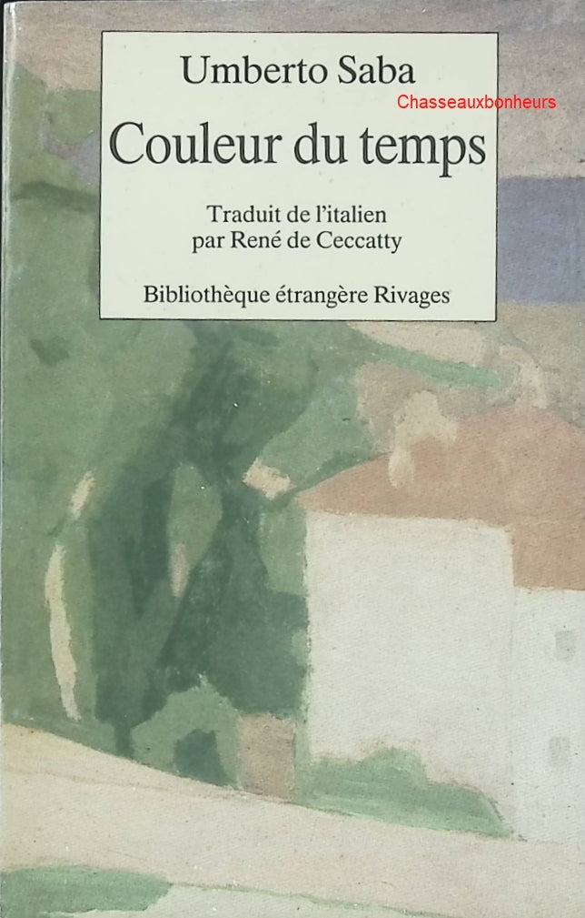 Couleur du temps – Umberto Saba – poésie italienne littérature classique occasion - Livre