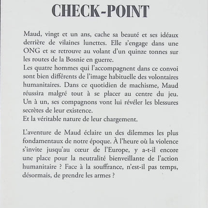 Check-Point Jean-Christophe Rufin – roman thriller humanitaire et géopolitique - Livre
