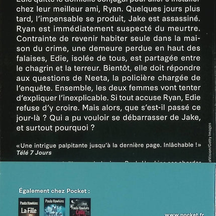 Angle mort – Paula Hawkins – Thriller psychologique suspense d’occasion - Livre