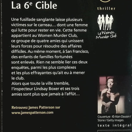 La 6e Cible – James Patterson – Thriller policier et suspense criminel d’occasion - Livre