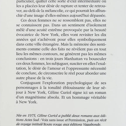 Exil intermédiaire – Céline Curiol – roman contemporain sur l’exil, l’identité et la reconstruction – livre d’occasion - Livre