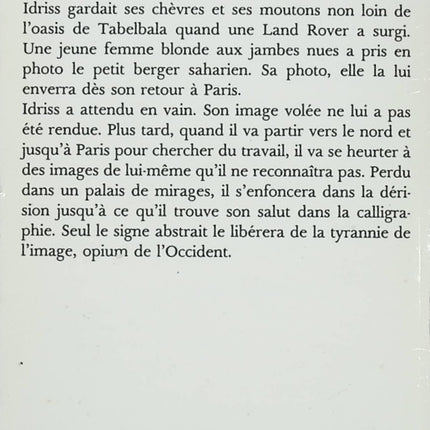 La Goutte d’or – Michel Tournier – roman initiatique identité et voyage occasion - Livre
