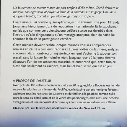 Une femme dans la tourmente – Nora Roberts – roman suspense romantique et drame psychologique – livre d’occasion - Livre