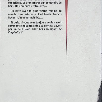 Chroniques de l’asphalte – Tome 2 – Samuel Benchetrit – récit autobiographique urbain et chronique parisienne – livre d’occasion - Livre