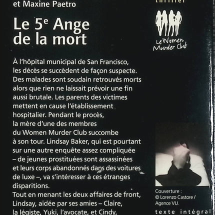 Le 5ème Ange de la mort – James Patterson – Thriller policier et enquête criminelle d’occasion - Livre