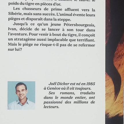 Le Tigre Joël Dicker – roman contemporain suspense et intrigue policière - Livre