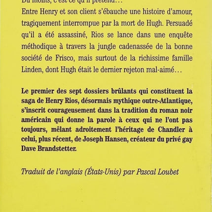 La Mort à Frisco – Michael Nava – roman noir américain enquête juridique occasion - Livre
