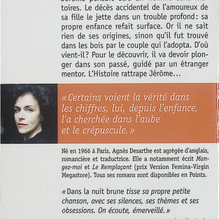 Dans la nuit brune – Agnès Desarthe – roman contemporain secrets de famille et quête d’identité - Livre