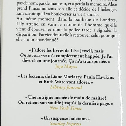 On se reverra – Lisa Jewell – roman thriller psychologique disparition secrets de famille suspense anglais d’occasion - Livre