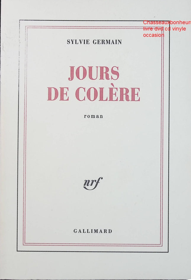 Jours de colère – Sylvie Germain – Roman historique et fresque médiévale d’occasion - Livre