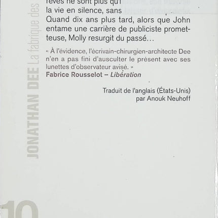 Roman La fabrique des illusions Jonathan Dee roman contemporain américain drame social famille secrets occasion - Livre