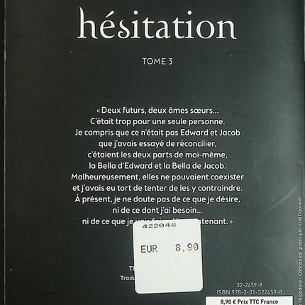Twilight Tome 3 Hésitation – Stephenie Meyer – romance fantastique vampires occasion - Livre