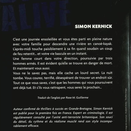 Stay Alive – Simon Kernick thriller course contre la montre enlèvement suspense intense occasion - Livre