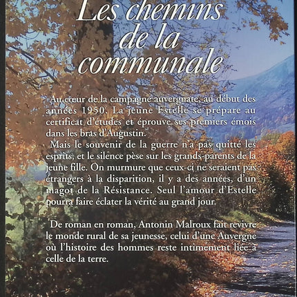 Les chemins de la communale – Antonin Malroux – roman rural français terroir mémoire école village d’antan d’occasion - Livre