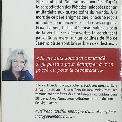 Les Sept Sœurs Tome 1 – Maia – Lucinda Riley – roman saga familiale secrets d’adoption mystère voyage Brésil d’occasion - Livre