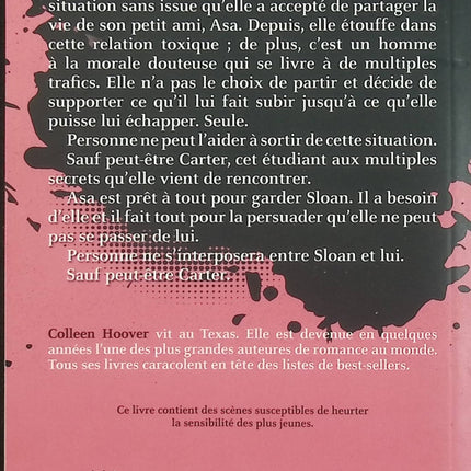 Too Late – Colleen Hoover roman thriller psychologique romance sombre suspense obsession - Livre