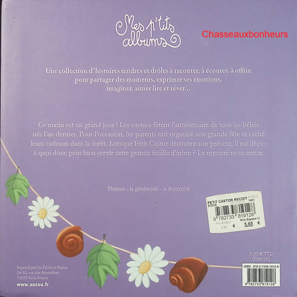 Petit Castor reçoit un drôle de cadeau – Armelle Renoult & Stéphanie Ronzon – Album jeunesse d’occasion - Livre