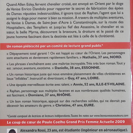 Les Lames de Dieu – Alexandra Rossi – thriller historique ésotérique et secrets religieux – livre d’occasion - Livre
