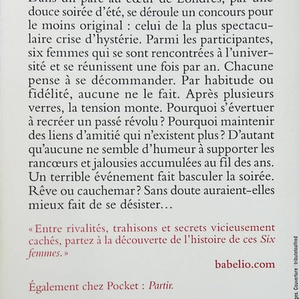 Six femmes – Tina Seskis – roman thriller psychologique suspense féminin secrets de famille disparition d’occasion - Livre