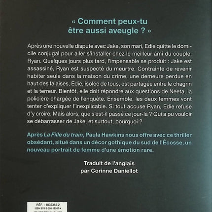 Angle mort – Paula Hawkins – Thriller psychologique et suspense domestique d’occasion - Livre