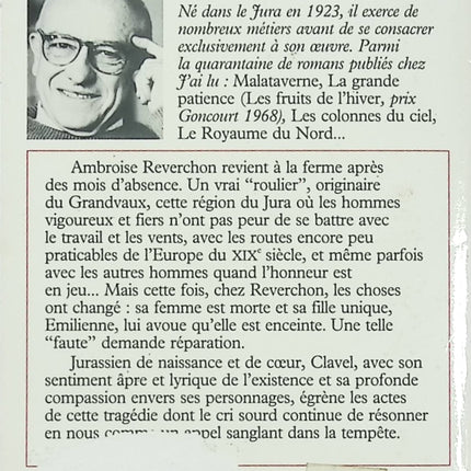 Meurtre sur le Grandvaux – Bernard Clavel – roman policier rural suspense français occasion - Livre
