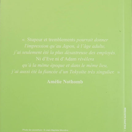 Ni d’Ève ni d’Adam – Amélie Nothomb – Roman autobiographique et histoire d’amour au Japon d’occasion - Livre