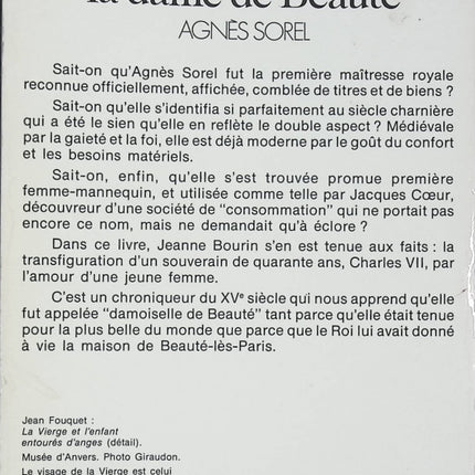 La Dame de Beauté - Jeanne Bourin - Livre