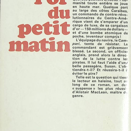 L'Or du petit matin – Thriller d’aventure d’Alistair MacLean – Livre d’occasion - livre