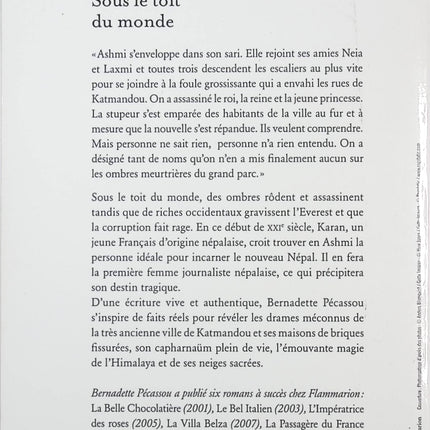 Sous le toit du monde - Bernadette Pécassou-Camebrac - livre